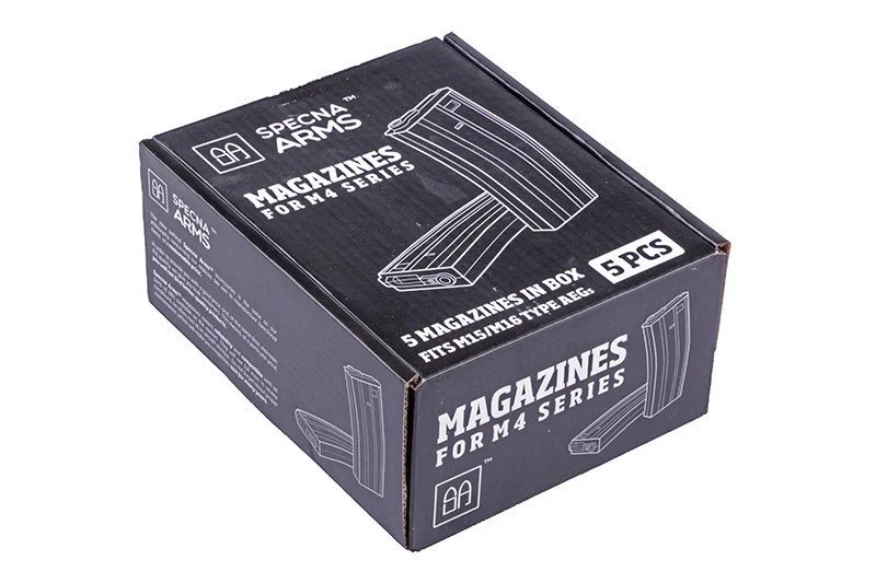 Set de 5 cargadores real-cap 30 bolas para réplicas M4/M16 - negro
