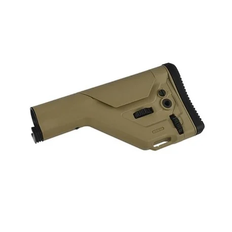 UKSR Precision Adjustable Stock (W/O Stock Tube)-TAN